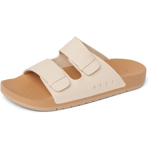 image:imageREEF Ojai Two Bar Womens Fashion Slide Sandal Premium Leather Soft Cushion FootbedNatural Leather