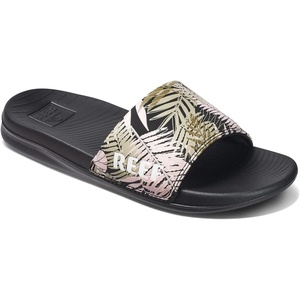 image:imageREEF One Slide Womens SandalBlack Shaded Palms
