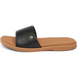 image:imageREEF Sunny Arrianah Womens Fashion Slide Sandal Soft Molded Footbed Arch SupportBlackTan