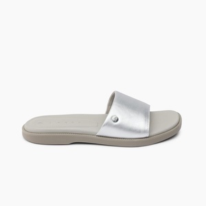 image:imageREEF Sunny Arrianah Womens Fashion Slide Sandal Soft Molded Footbed Arch SupportSilver