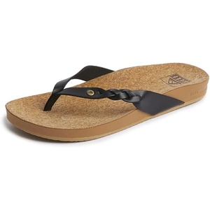 image:imageREEF Womens Cushion Court Twist Flip FlopsBlack