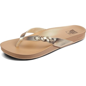image:imageREEF Womens Cushion Court Twist Flip FlopsGolden Hour