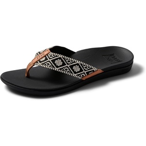 image:imageREEF Womens Orthotic Woven SandalsBlackWhite